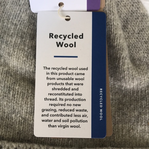 Brand New Patagonia Men's Brodeo Beanie Logo Drifter Grey Recycled Wool & Nylon - Picture 11 of 16